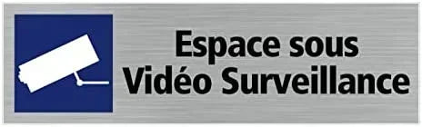 For Door Panel Space Sticker Under Video Surveillance. Wall with Surveillance  Adhesive Appearance,17cm*5cmm