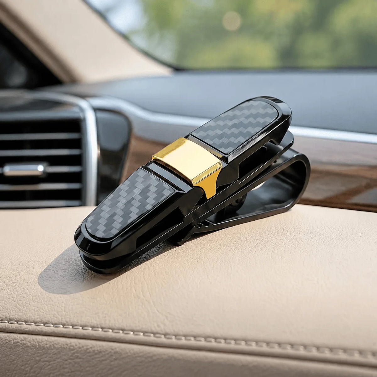 Rotating Car Sun Visor Sunglasses Holder