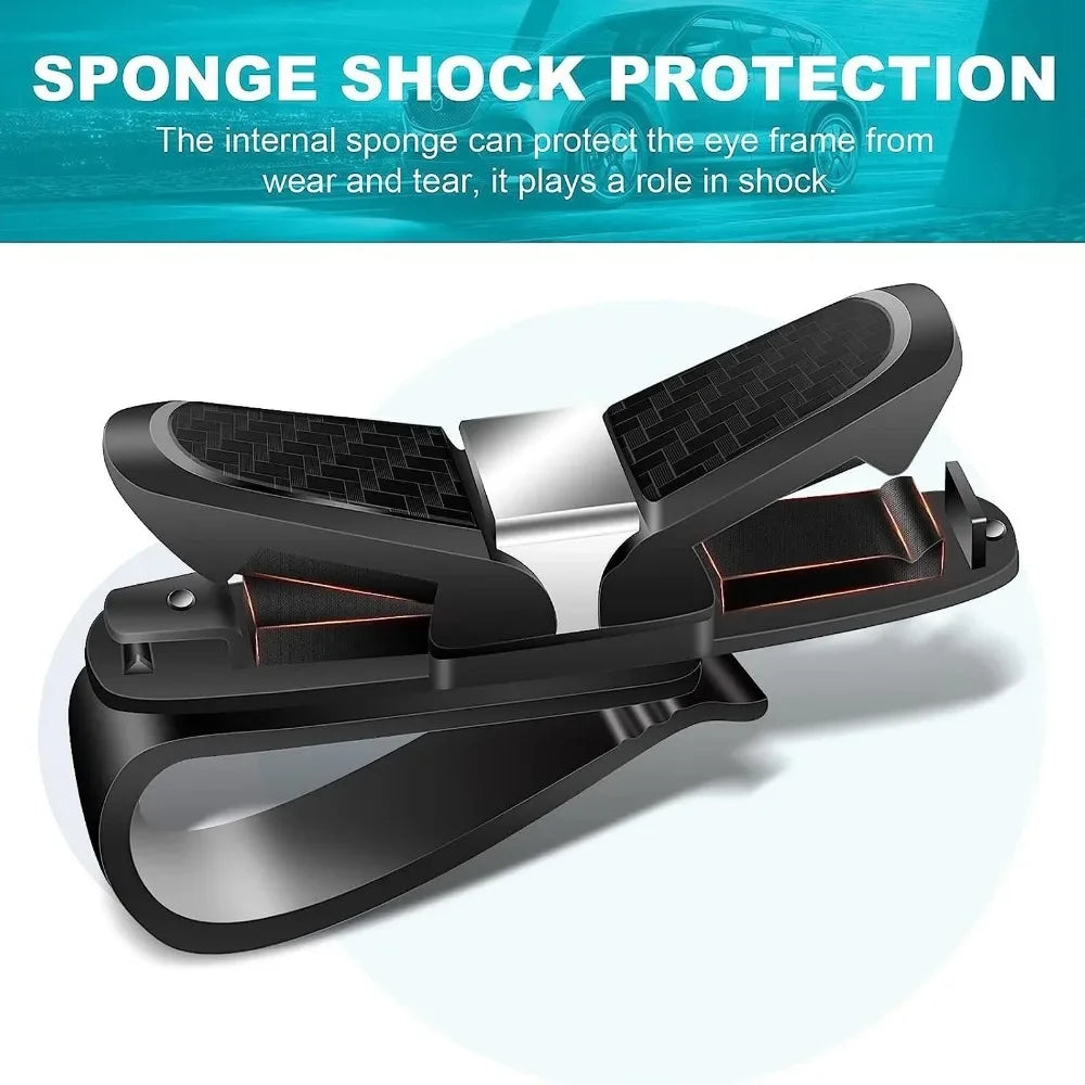Rotating Car Sun Visor Sunglasses Holder