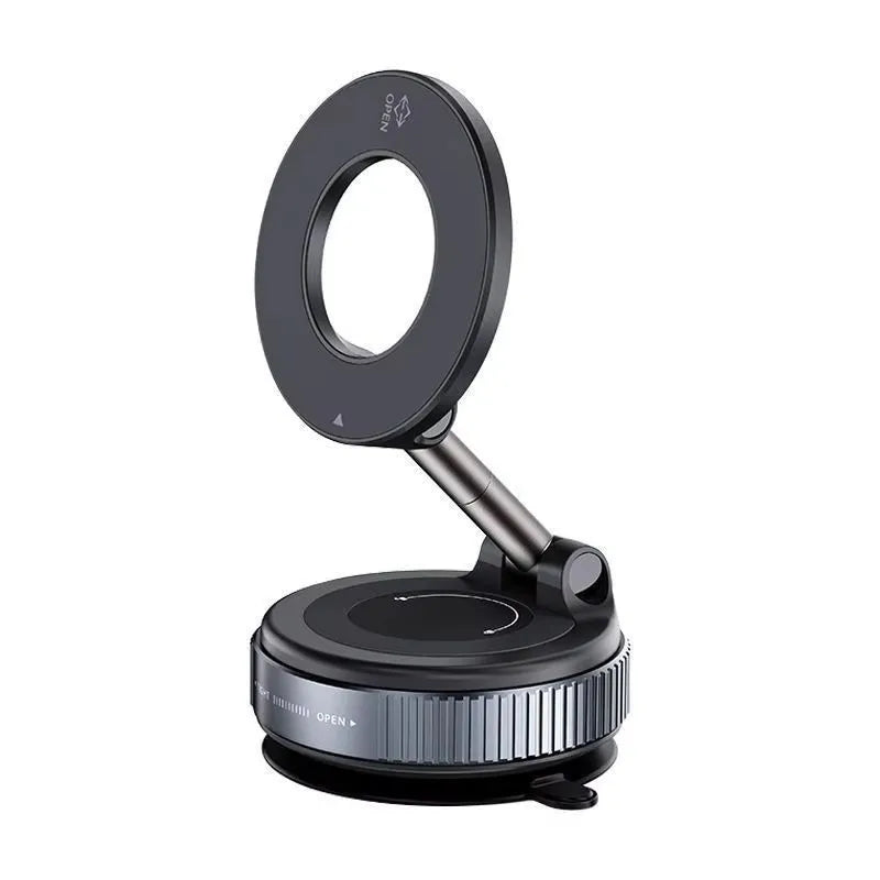Strong Magnetic Car Phone Holder Foldable Design 360° Adjustable Vacuum Mount for CarDeskBathroom Use Three-axis Rotation For Free Adjustment A Convenient Choice For Multiple Scenarios