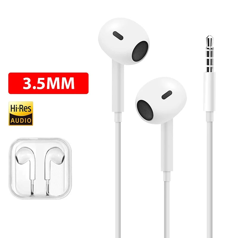 Original Wired Type C Headphones for Apple iPhone 17/16/15/14/13/12/11 pro Max/XS/X/XR/7/8/6 Bluetooth Earplugs Accessories