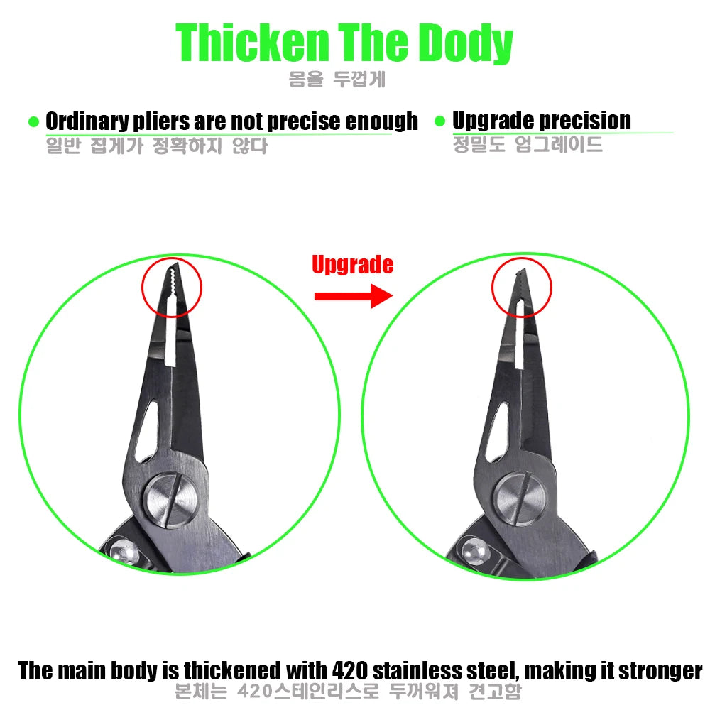 New Multifunctional Fishing Pliers Accessories 420 Stainless Steel Body Scissors Line Cutter Hooks Remover Outdoor Fishing Tools