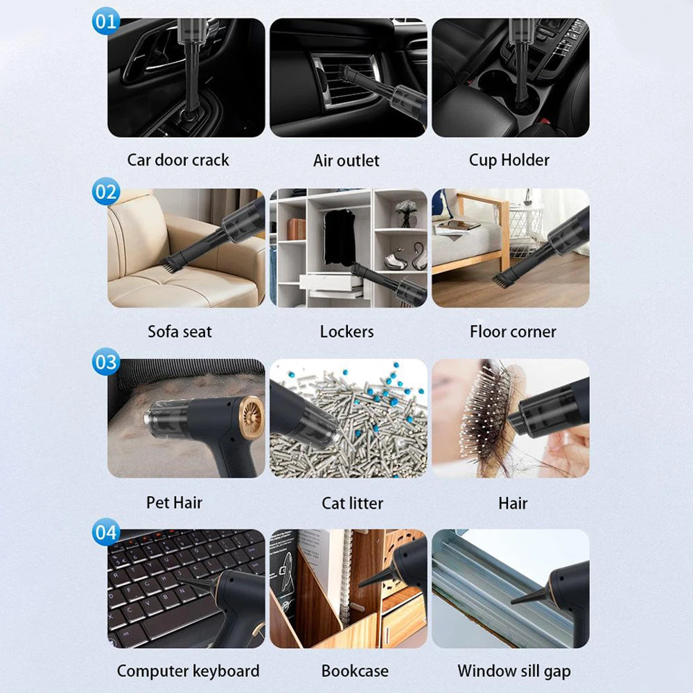 Cordless Handheld Car Vacuum Cleaner